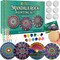 Paint by Numbers Kits for Adults – Mandala Rock Painting Dot Art Kit with Wooden Rocks, Mandala Stencils, Dotting Tools & Acrylic Paints, DIY Relaxing Craft Kit for Beginners and Hobby Artists